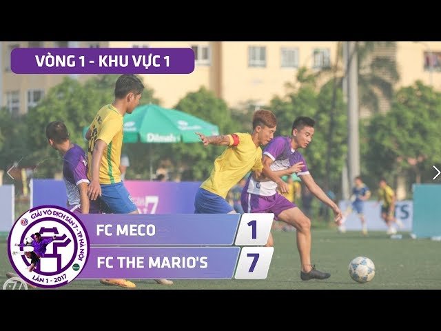 [Highlight] FC MECO - FC THE MARIO'S ( V1.KV1 - Vô địch sân 7 Hà Nội - 2017 )